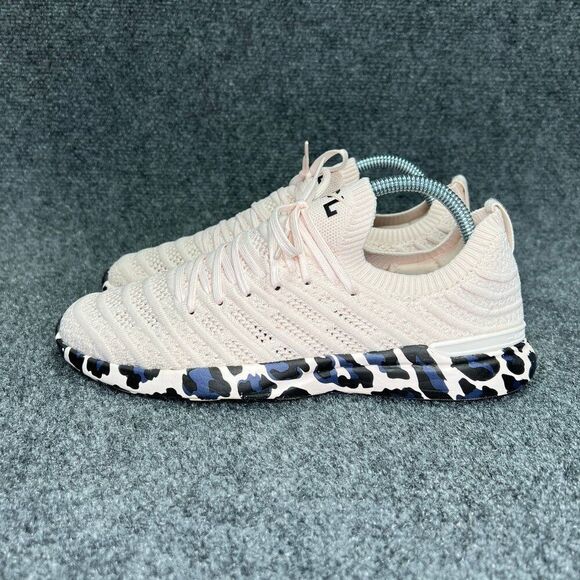 APL TechLoom Wave Running Shoes‎ Women's Size 8.5 Pink Athletic Stretch Trainers - Picture 4 of 13